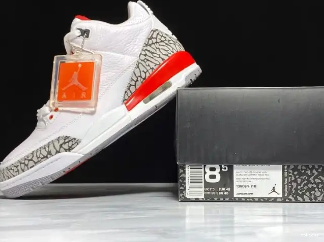 Rep TBK 136064-116 Retro 3 Air of Hall Jordan Fame 0624